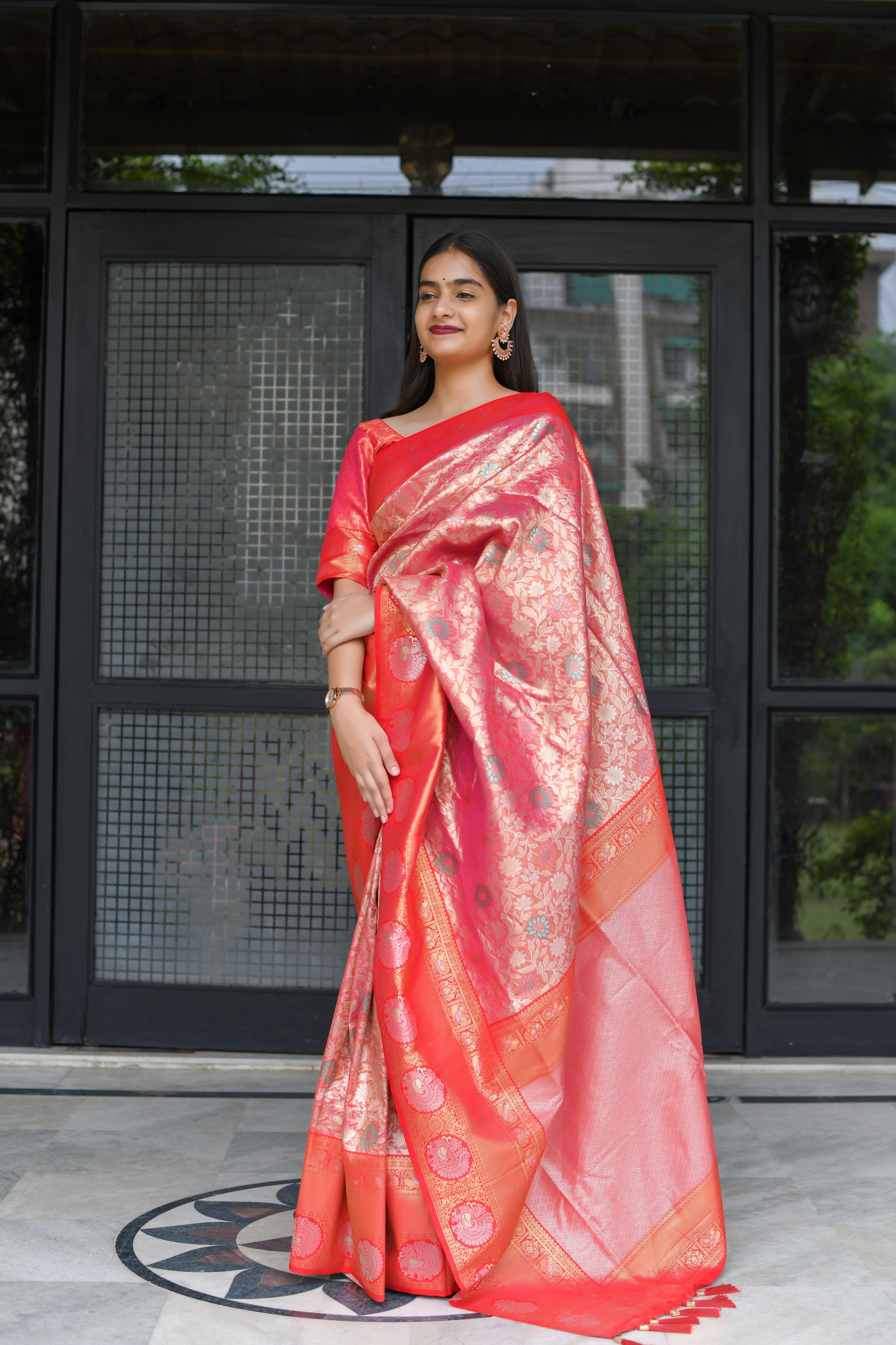 Kavvya Rani Soft & Lightweight Mulberry Silk Weaving Saree - KAVVYA 