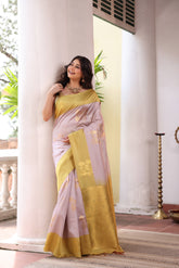 KAVVYA SOFT & LIGHT WEIGHT OFFWHITE SILK SAREE WITH CHECK WEAVED WITH COLOURFUL RESHAM AND BEAUTIFUL FLORAL MOTIFS ALL OVER THE SAREE WITH CONTRAST BORDER AND PALLU COMES WITH PALLU COLOURED CONTRAST BLOUSE