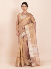KAVVYA LAVENDER AND GOLDEN DUAL TONE TISSUE SAREE