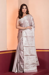 KAVVYA SOFT AND LIGHTWEIGHT LIGHT PINK COLOR WEAVING SILK SAREE