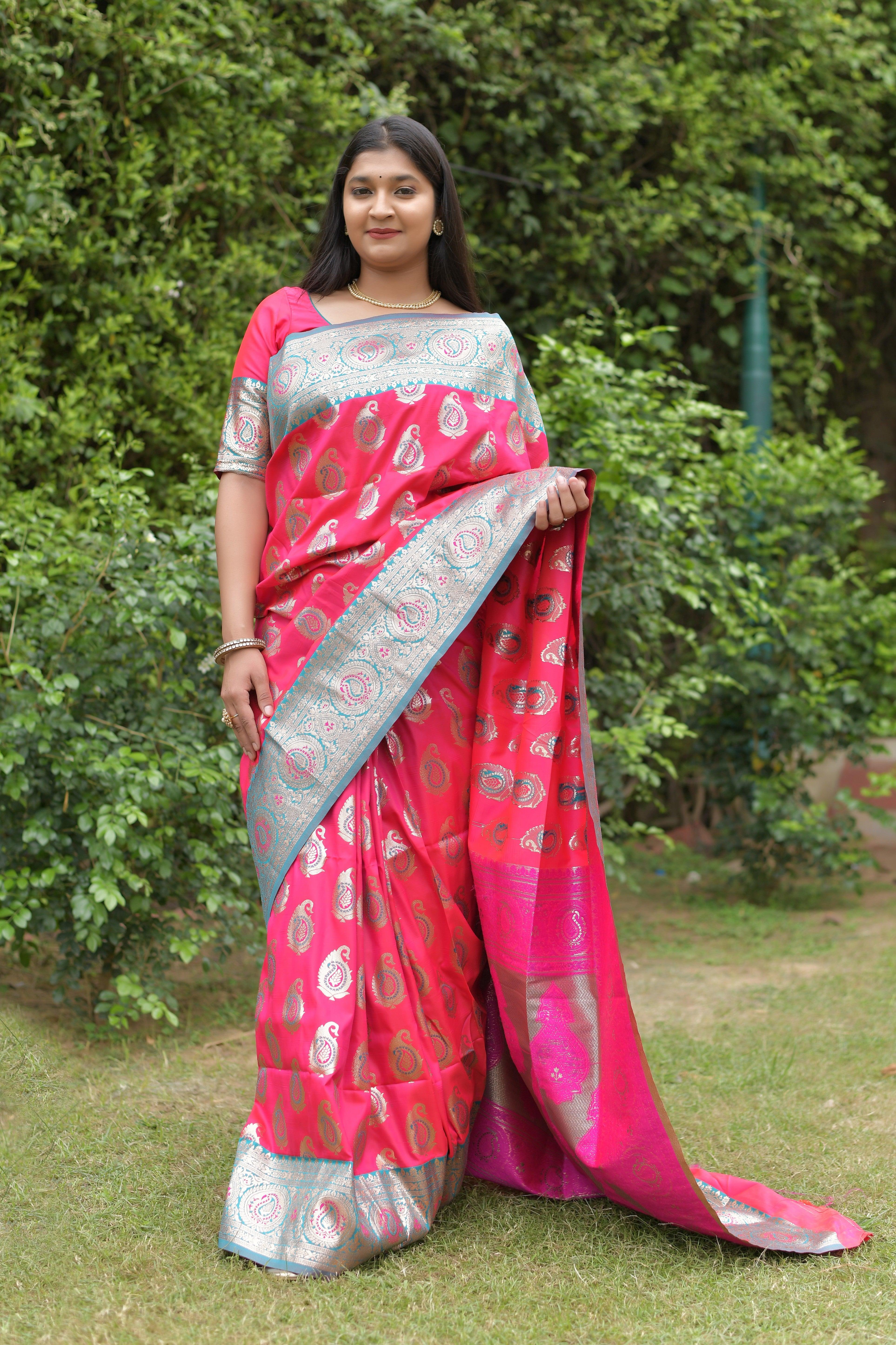 Kavvya Rani Soft & Lightweight Mulberry Silk Weaving Saree - KAVVYA 