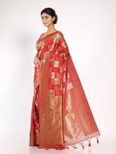 Kavvya Red Soft & Lightweight Kora Organza Silk Saree - KAVVYA