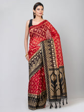 Kavvya Red Soft & Lightweight Banarasi Organza Weaving Silk Saree - KAVVYA