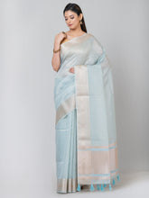 Kavvya Lemon Yellow Soft & Lightweight Benarasi Handloom Saree - KAVVYA