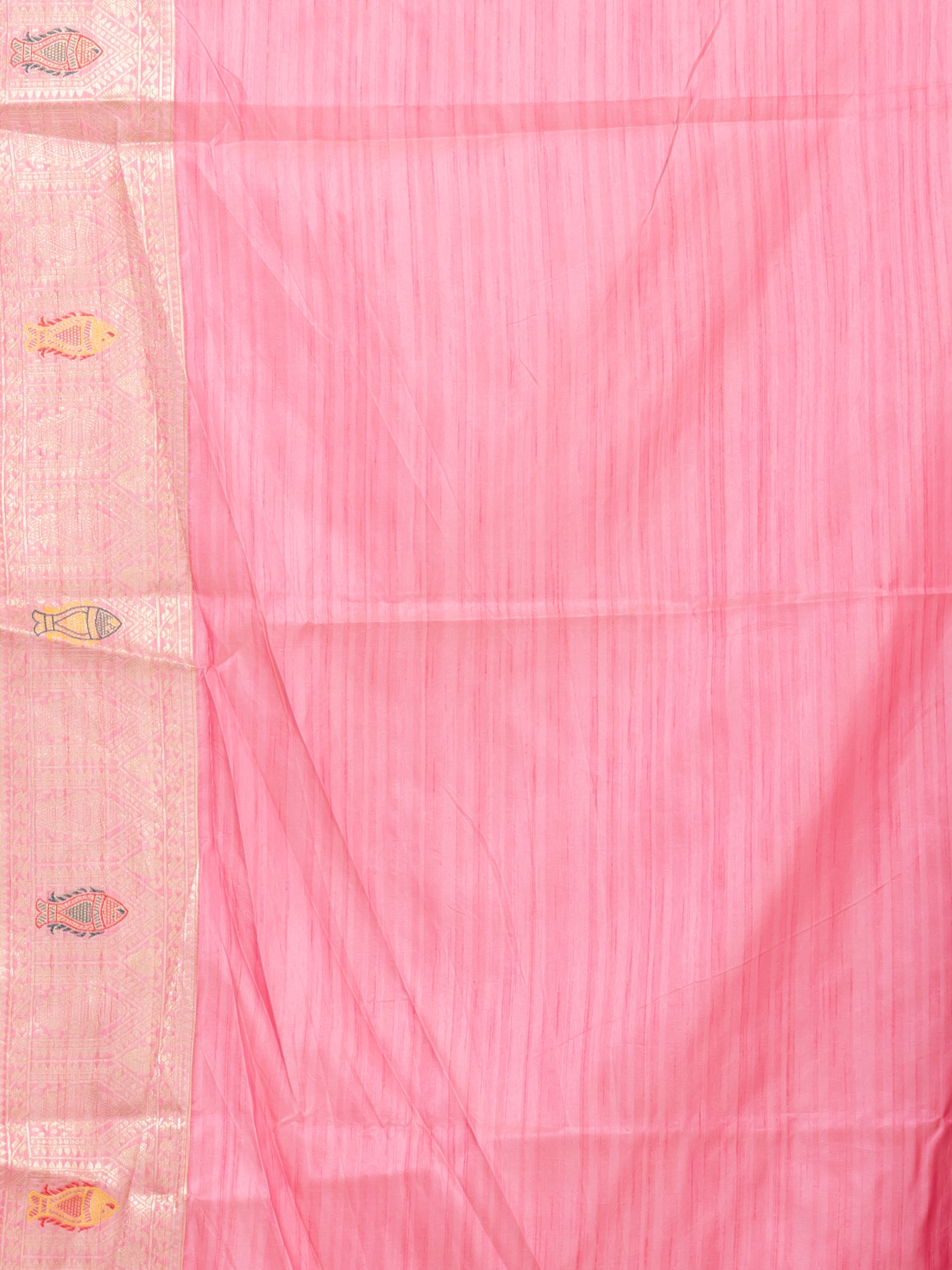 Kavvya Pink Soft & Lightweight Tussar Silk Weaving Saree - KAVVYA 