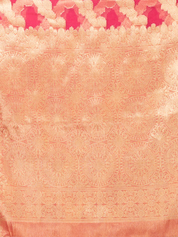 KAVVYA SOFT & LIGHT WEIGHT PINK ORGANZA SILK