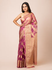 KAVVYA SOFT & LIGHT WEIGHT MAJENTA ORGANZA SILK