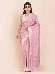 KAVVYA SOFT & LIGHT WEIGHT SILK DARK PINK SAREE