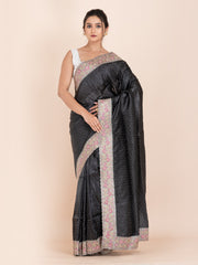 KAVVYA SOFT & LIGHT WEIGHT BLACK SHIMMER SAREE