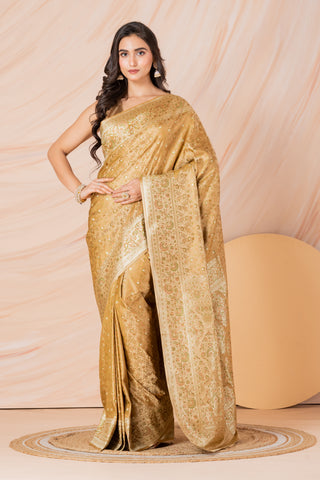 KAVVYA SOFT & LIGHT WEIGHT  SILK GREY SAREE WITH BEAUTIFUL WEAVES IN BORDER AND PALLU WITH MULTICOLOUR RESHAM COMES WITH HEAVY SILK BLOUSE WITH HEAVY WEAVES