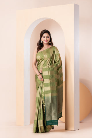 KAVVYA SOFT AND LIGHTWEIGHT GREY COLOUR HANDLOOM SAREE