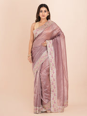 KAVVYA SOFT & LIGHT WEIGHT LAVENDER SHIMMER SAREE