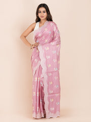 KAVVYA SOFT & LIGHT WEIGHT SILK PINK & SAREE