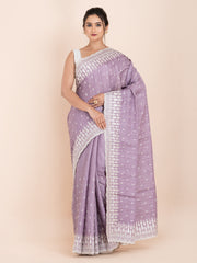 kavvya soft & light weight lavender handloom silk saree