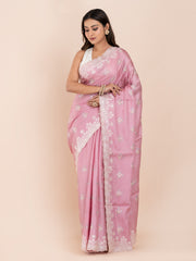 KAVVYA SOFT & LIGHT WEIGHT SILK DARK PINK SAREE