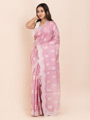 KAVVYA SOFT & LIGHT WEIGHT SILK PINK & SAREE