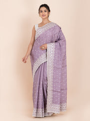 kavvya soft & light weight lavender handloom silk saree