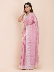 KAVVYA SOFT & LIGHT WEIGHT SILK DARK PINK SAREE