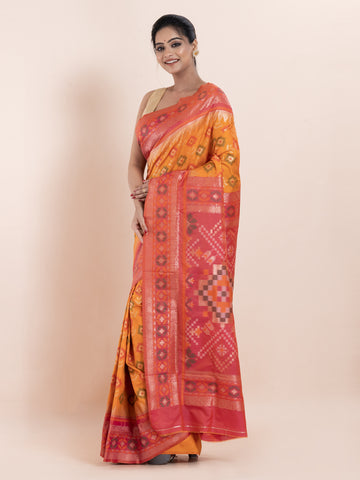KAVVYA SOFT & LIGHT WEIGHT YELLOW TWO TONE SAREE