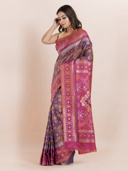 KAVVYA SOFT & LIGHT WEIGHT PURPLE TWO TONE SAREE
