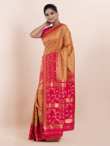 KAVVYA  TWO TONE GREEN & IKAT SAREE