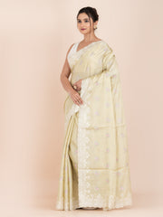 KAVVYA SOFT & LIGHT WEIGHT SILK YELLOW SAREE