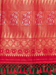 KAVVYA SOFT & LIGHT WEIGHT GREEN SILK SAREE
