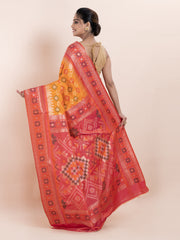 KAVVYA SOFT & LIGHT WEIGHT YELLOW TWO TONE SAREE