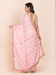 KAVVYA SOFT & LIGHT WEIGHT PINK SILK SAREE