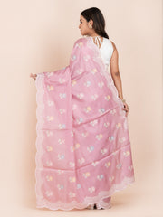 KAVVYA SOFT & LIGHT WEIGHT SILK PINK & SAREE