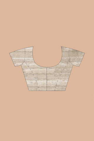 KAVVYA SOFT & LIGHT WEIGHT dark green HANDLOON WEAVING LINEN SAREE WITH BEAUTIFUL BIG FLORAL MOTIFS IN SILVER ZARI WITH CONTRAST OLIVE GREEN PALLU AND BLOUSE