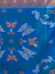 KAVVYA SOFT & LIGHT WEIGHT CAMEL BROWN COLOUR & IKAT WEAVING SAREE