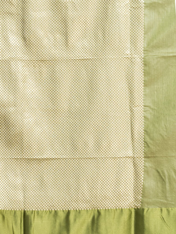 KAVVYA OLIVE GREEN  HANDLOOM SILK SAREE