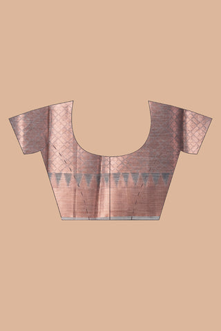 KAVVYA SOFT & LIGHTWEIGHT GREY COLOUR  HANDLOOM SAREE