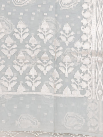 KAVVYA SOFT & LIGHT WEIGHT GREY ORGANZA SAREE