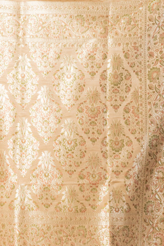 KAVVYA SOFT & LIGHT WEIGHT  SILK GREY SAREE WITH BEAUTIFUL WEAVES IN BORDER AND PALLU WITH MULTICOLOUR RESHAM COMES WITH HEAVY SILK BLOUSE WITH HEAVY WEAVES