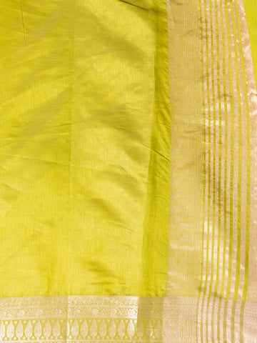 KAVVYA GREEN WEAVING SILK SAREE