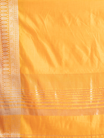 KAVVYA YELLOW WEAVING SILK SAREE
