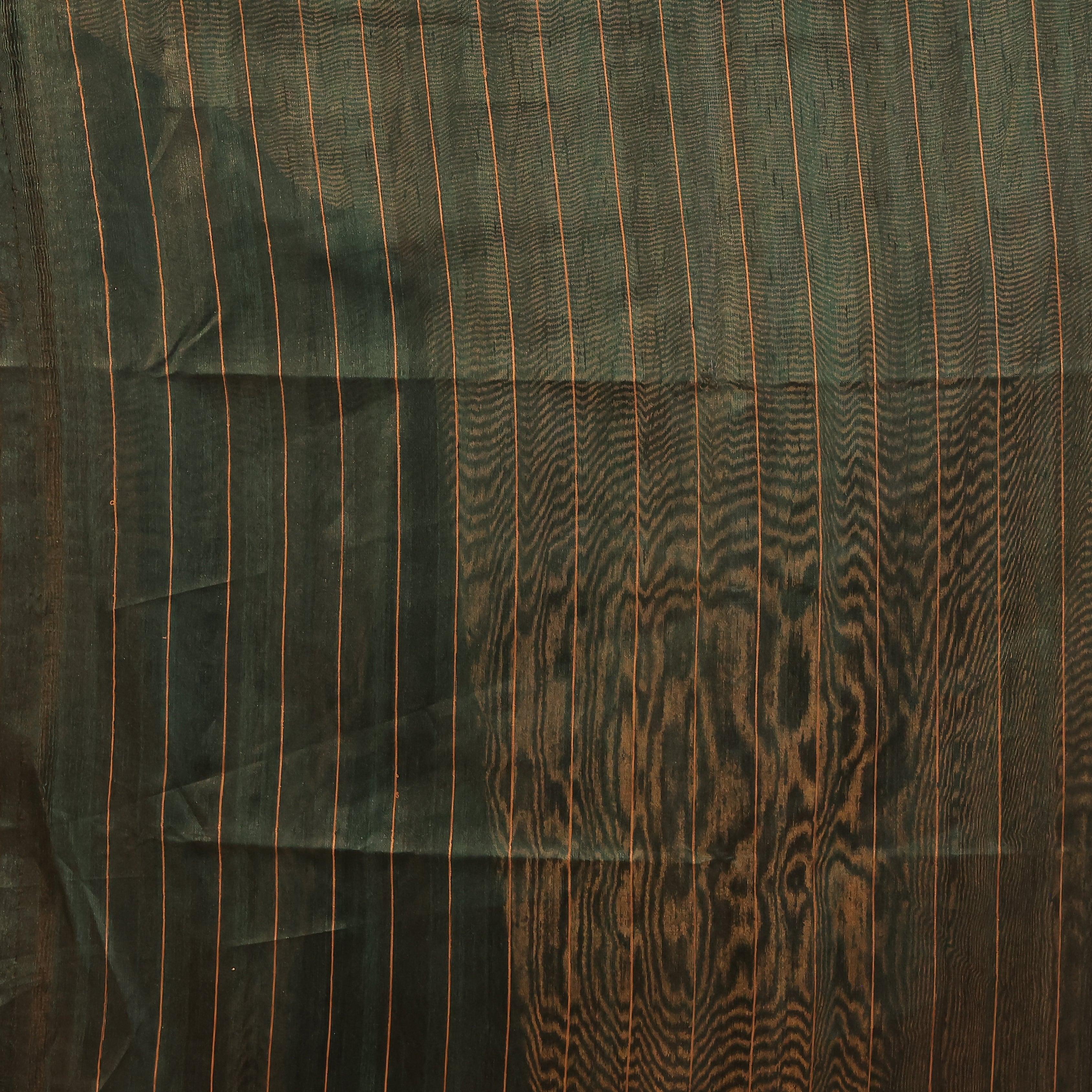 KAVVYA soft & lightweight green color benarasi handloom saree - KAVVYA 