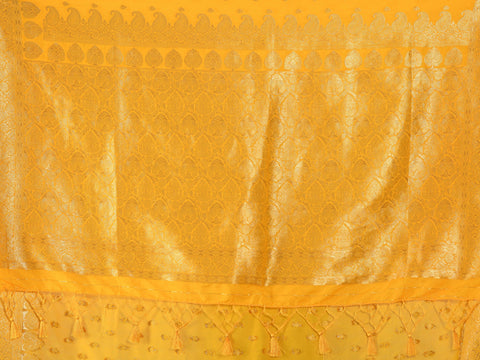 Kavvya Yellow Soft & Lightweight Creamy Silk Weaving Saree - KAVVYA 