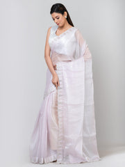 Kavvya Blush Pink Color Fancy Hand Emboidery Saree - KAVVYA 