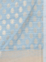 Kavvya Gray Soft & Lightweight Banarasi Silk Georgatte Saree - KAVVYA 
