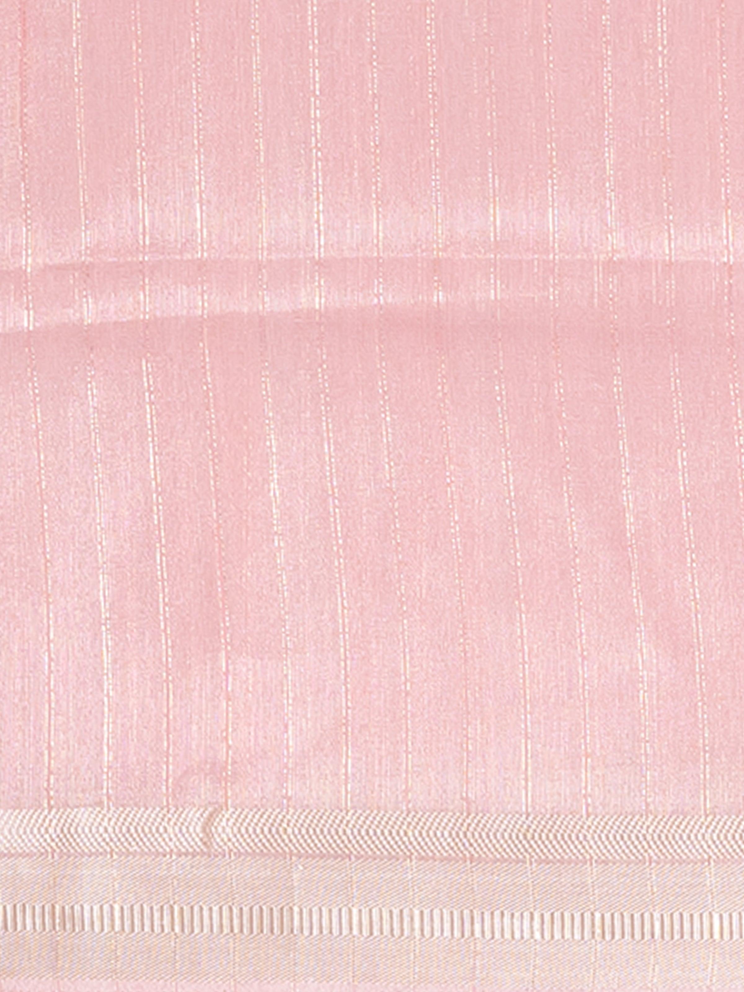 Kavvya Pink Soft & Lightweight Benarasi Handloom Saree - KAVVYA 