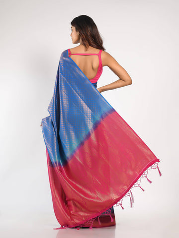 Kavvya Blue Soft & Lightweight Softy Silk Saree