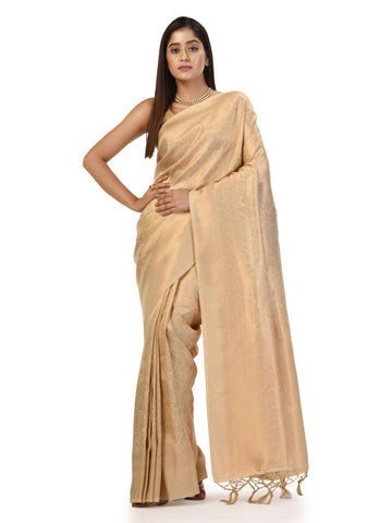 Kavvya Cream Soft & Lightweight Weaving Softy Silk Saree