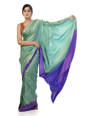 Kavvya Sea Green Soft & Lightweight Weaving Softy Silk Saree - KAVVYA 