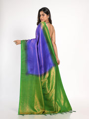 Kavvya Parrot Green Soft & Lightweight Weaving Softy Silk Saree - KAVVYA 