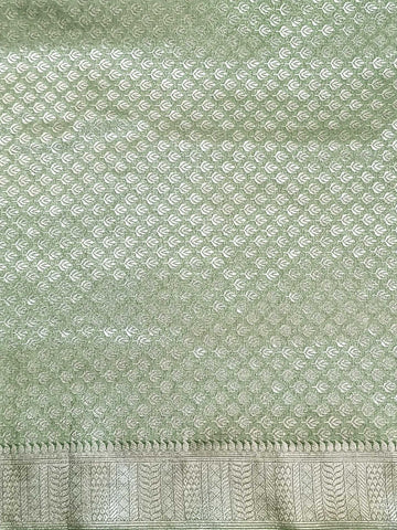 KAVVYA soft and lightweight green silk saree