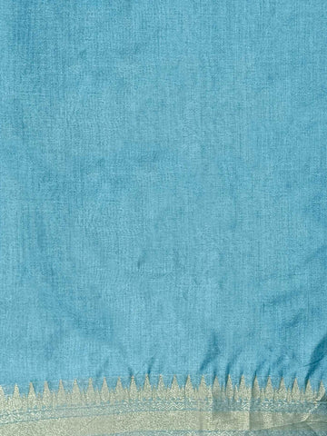 KAVVYA LIGHT BLUE SILK SAREE