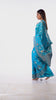 Kavvya Firozi Blue Soft & Lightweight Kora Organza Weaving Silk Saree